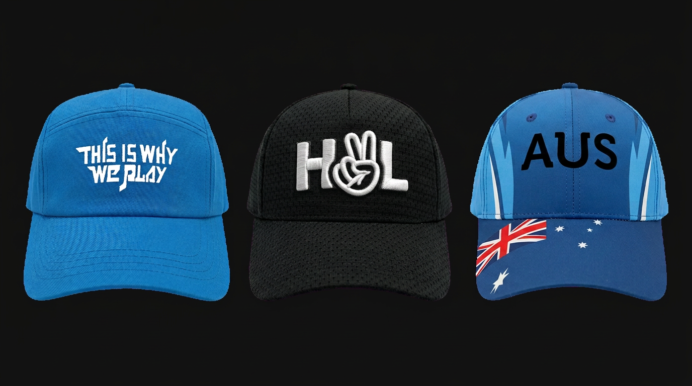 Custom embroidered caps and headwear