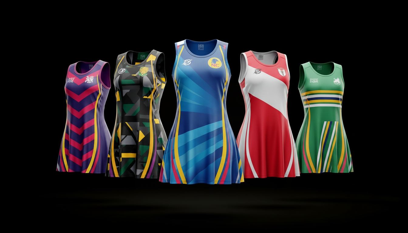 Custom netball uniform designed for an Australian club